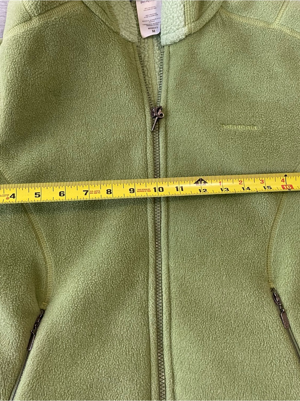 Vintage Patagonia Women’s Synchilla Arctic Fleece Jacket Size M Color Green - Picture 10 of 11